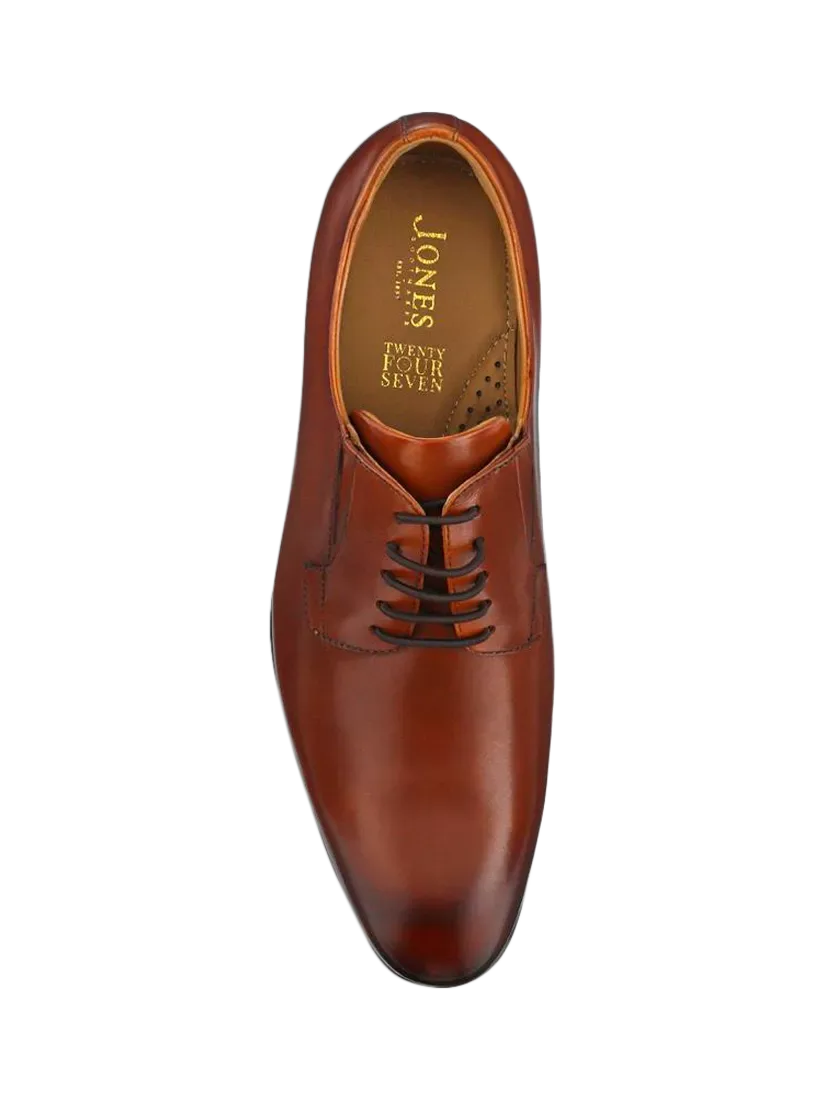 Кожаные оксфордские туфли Manson на шнуровке Jones Bootmaker, Cognac — фото 4