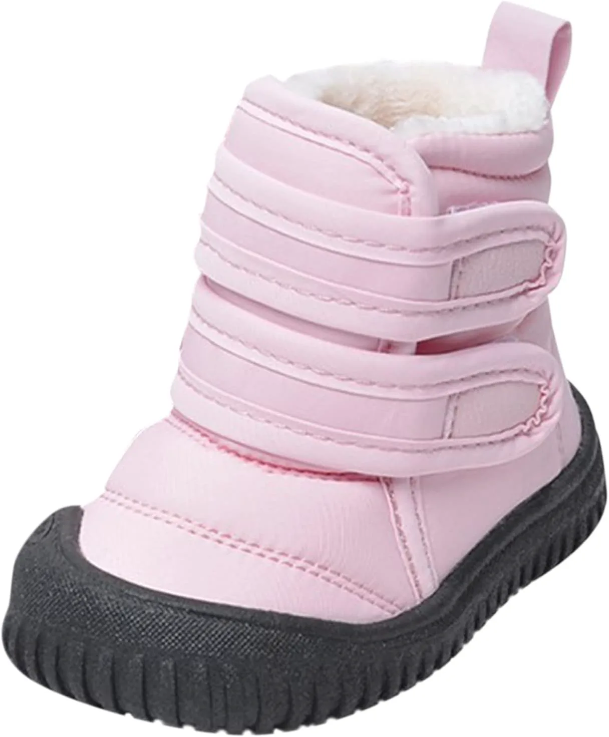 

IWIHMIV Детские зимние ботинки для мальчиков и девочек, снегоходные сапоги для малышей, зимняя обувь для детей, ботинки для снега для мальчиков, розовый