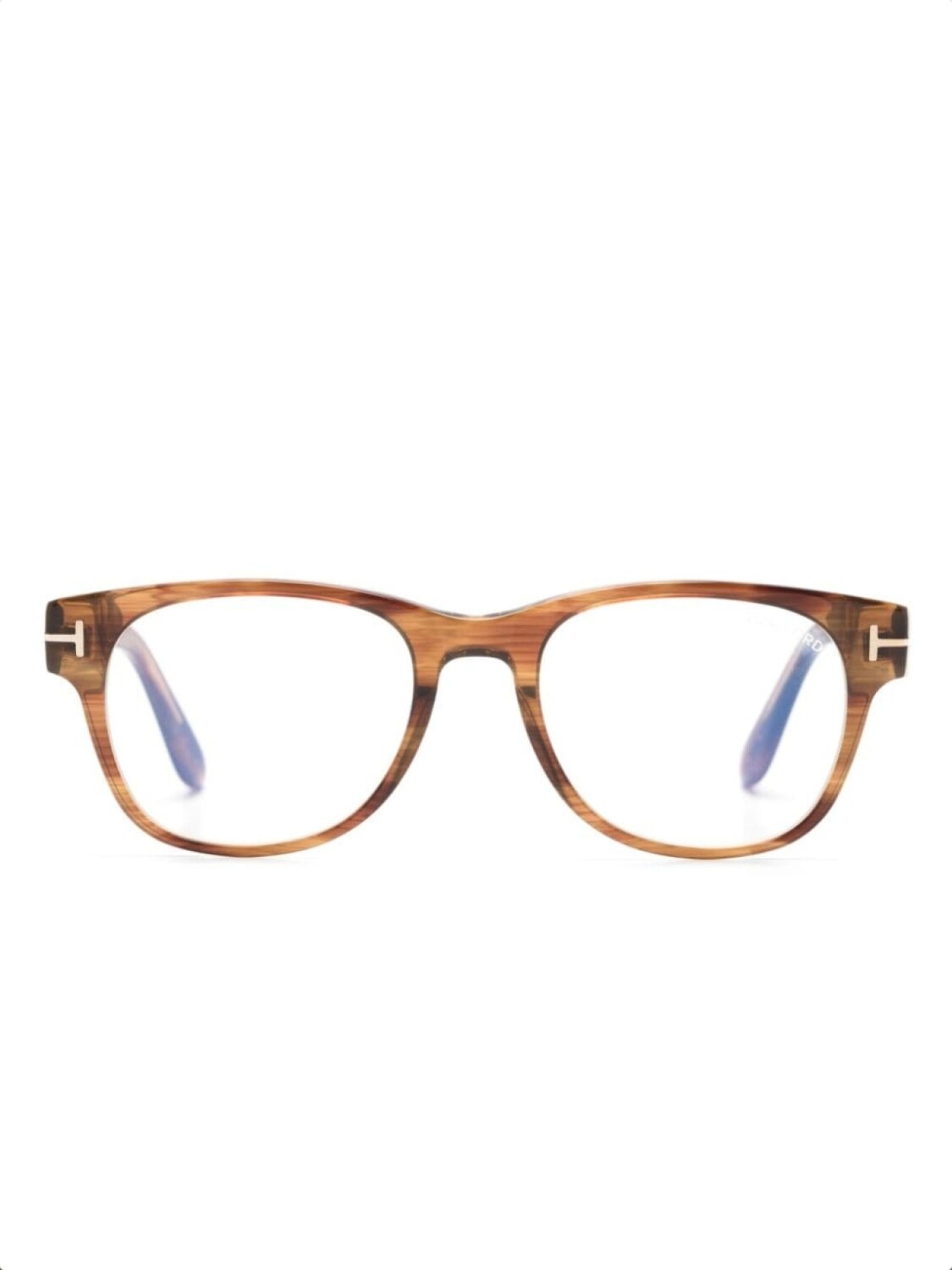 

TOM FORD Eyewear очки в круглой оправе, коричневый