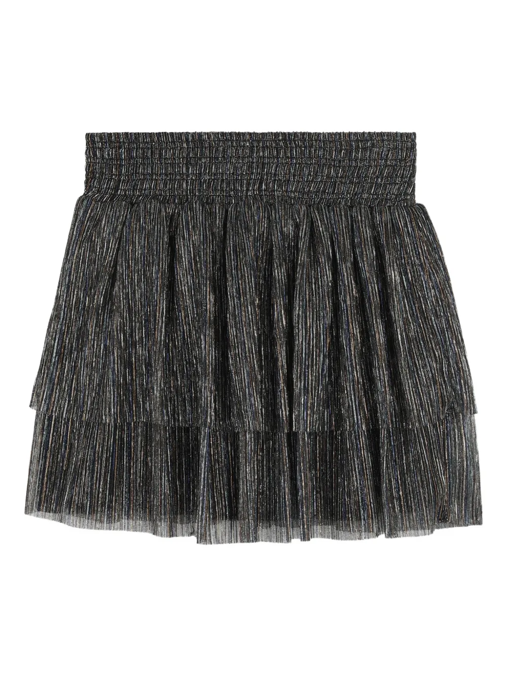 Ярусная юбка со сборками Zadig & Voltaire Kids, серый — фото 2