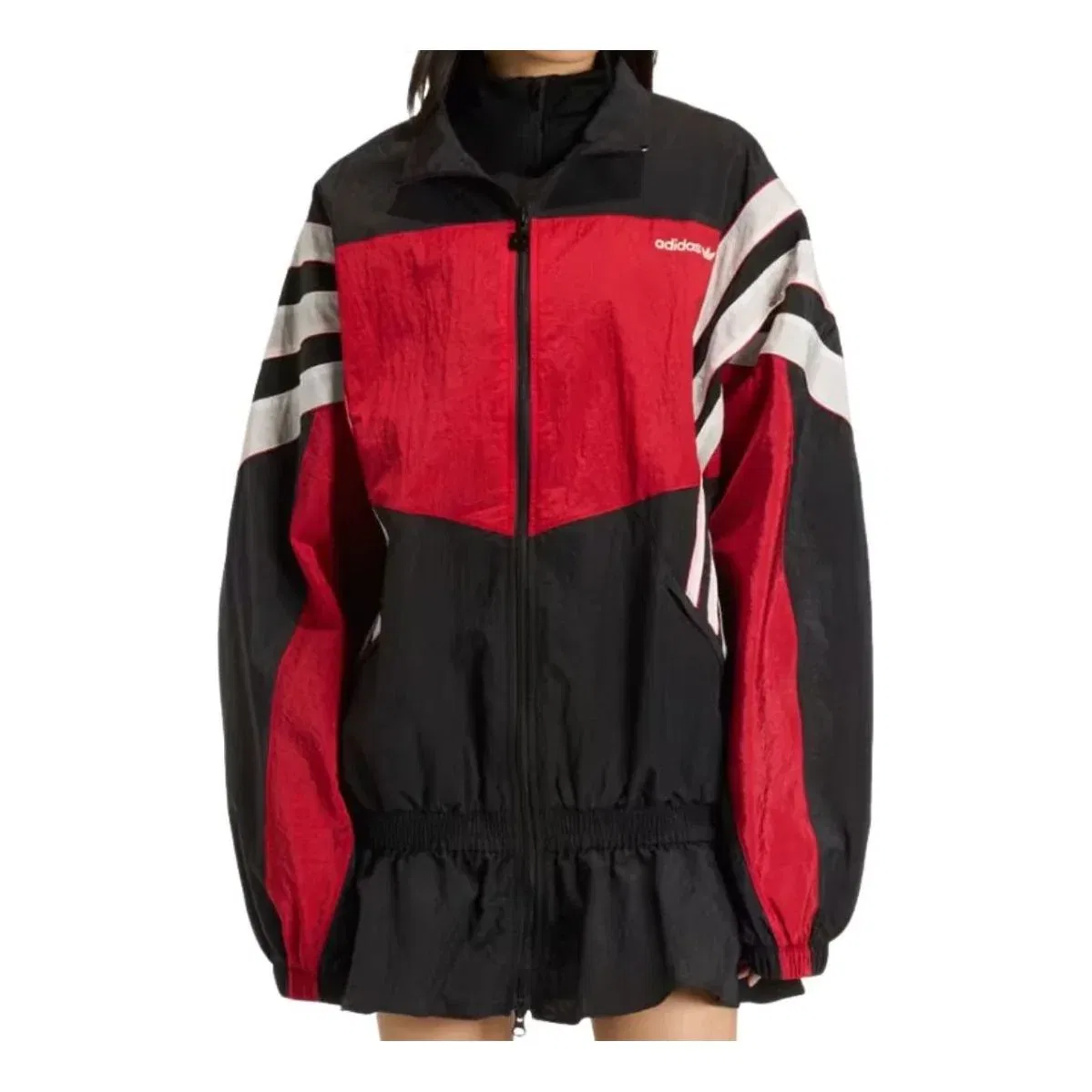 Куртка Adidas Santiago Woven Track Top, цвет 'Черный красный', KC9134
