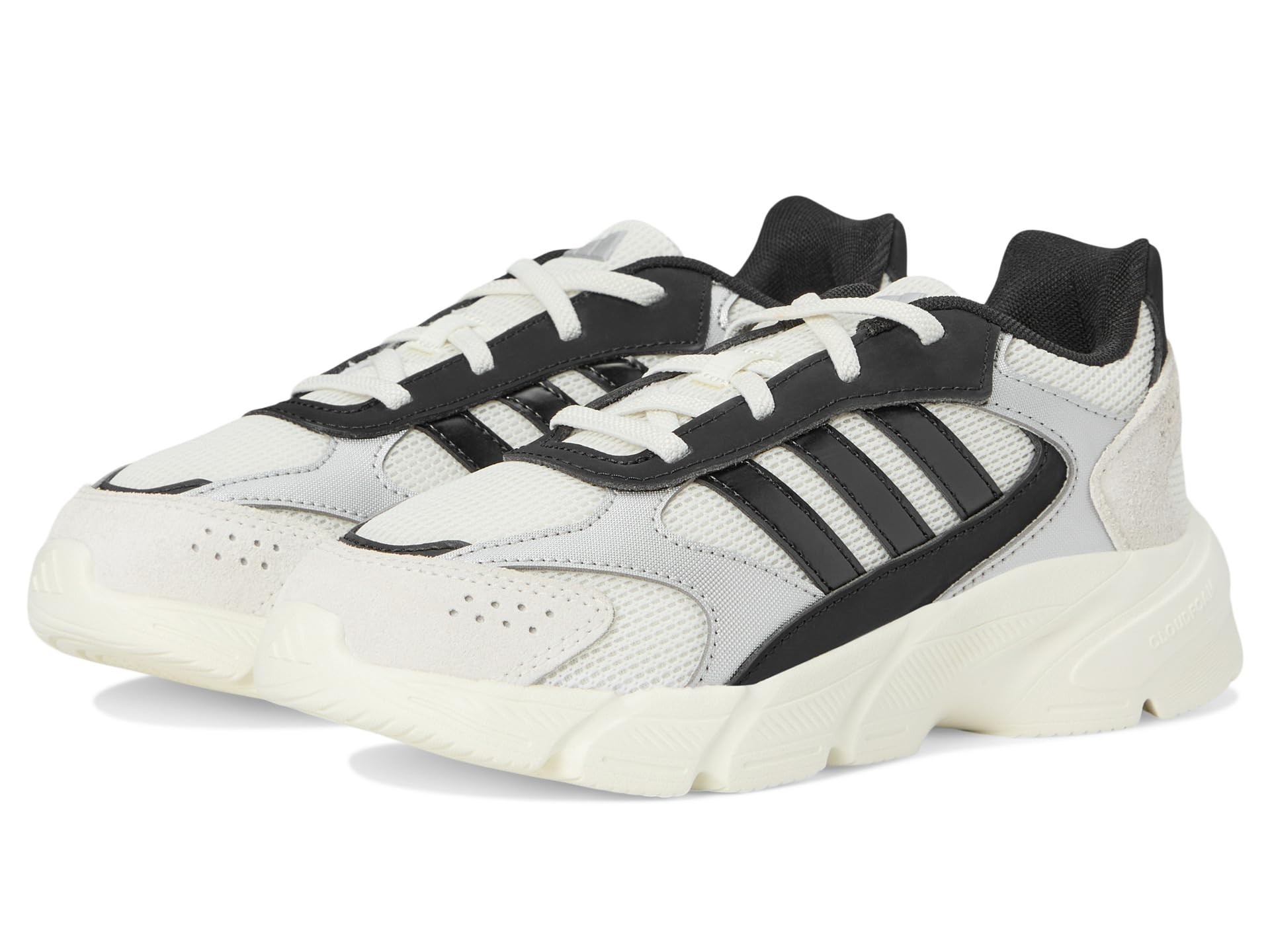 

Кроссовки adidas Kids CrazyChaos 2000 Elastic Lace Sportswear Shoes, цвет Off-White/Black/Matte Silver