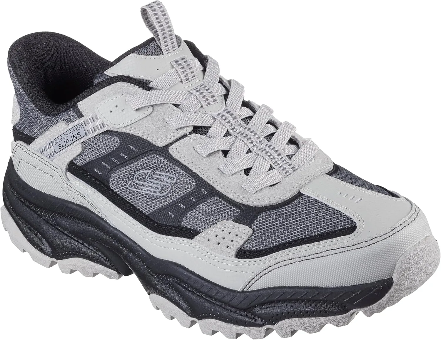 Мужские слипоны Skechers Vigor, черный/серый — фото 4