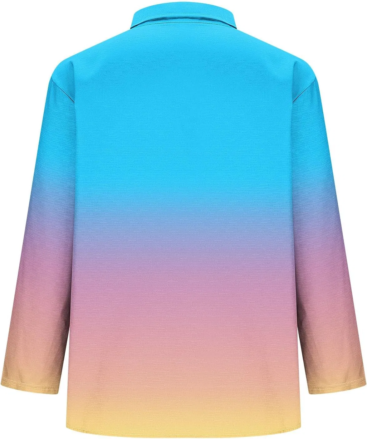 Блуза женская свободного кроя, длинный рукав, Generic, X-858 Pink — фото 4