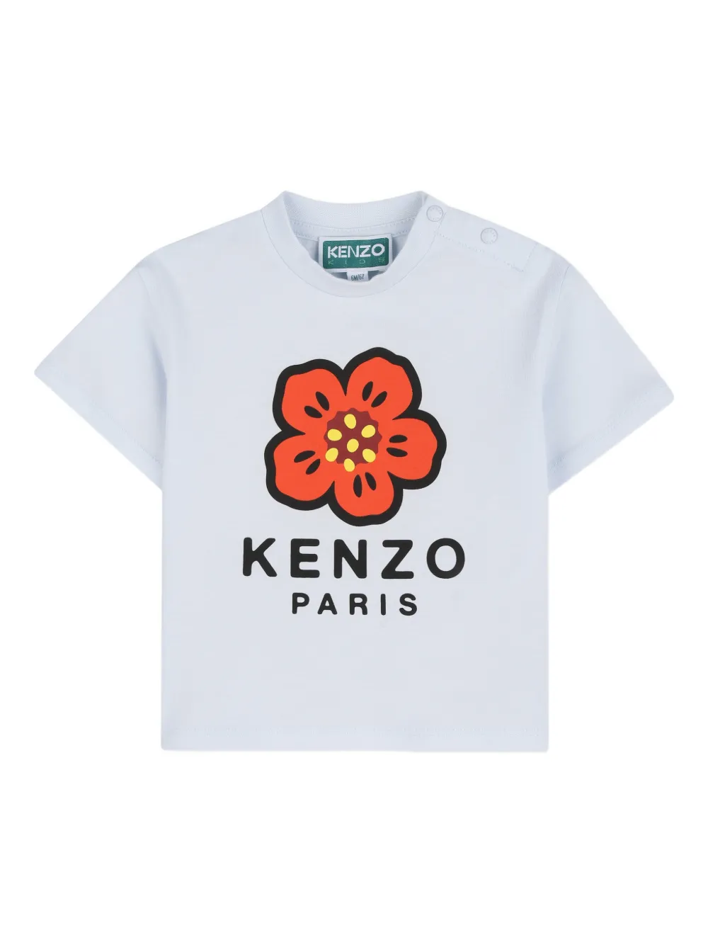 

Футболка с цветком боке Kenzo Kids, синий