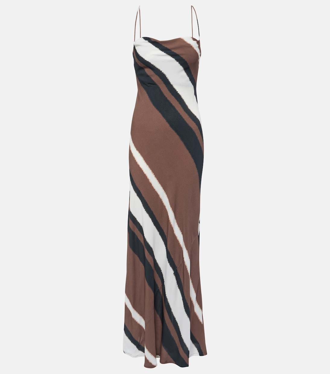 

Sisudo полосатое макси-платье Faithfull, Futura Stripe Chocolate