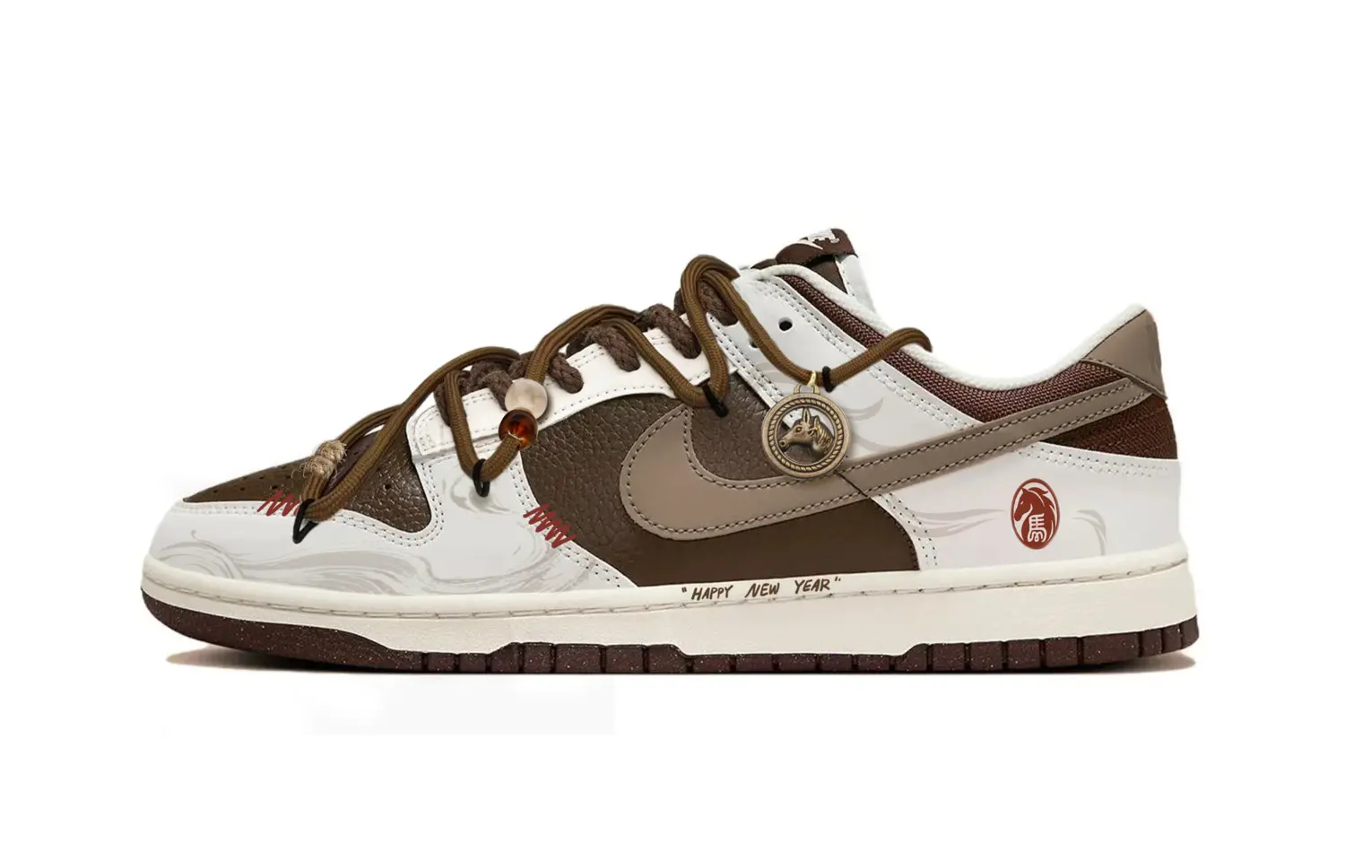 

Nike Dunk Cherry Bomb, Fortune At Your Doorstep - износостойкие низкие скейтбордистские кроссовки унисекс, серо-коричневый