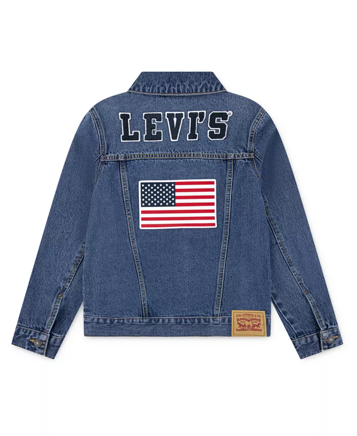

Большая парка Americana Trucker для мальчиков Levi'S, синий