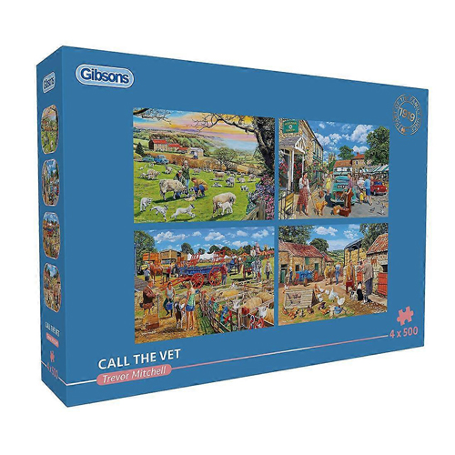 

Пазлы Gibsons – Call The Vet – 4 X 500 Piece Jigsaw Puzzle