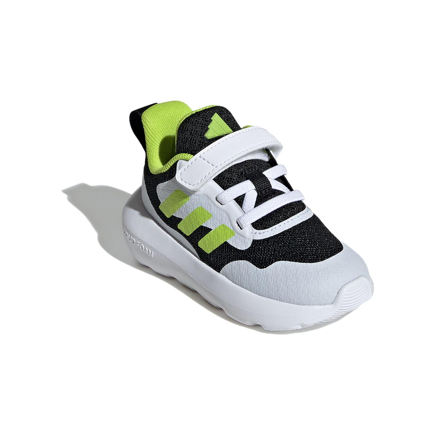 Кроссовки adidas Fortarun 2.0 Toddler Shoes TD Low-top Black/Neon Green/White, зеленый — фото 3