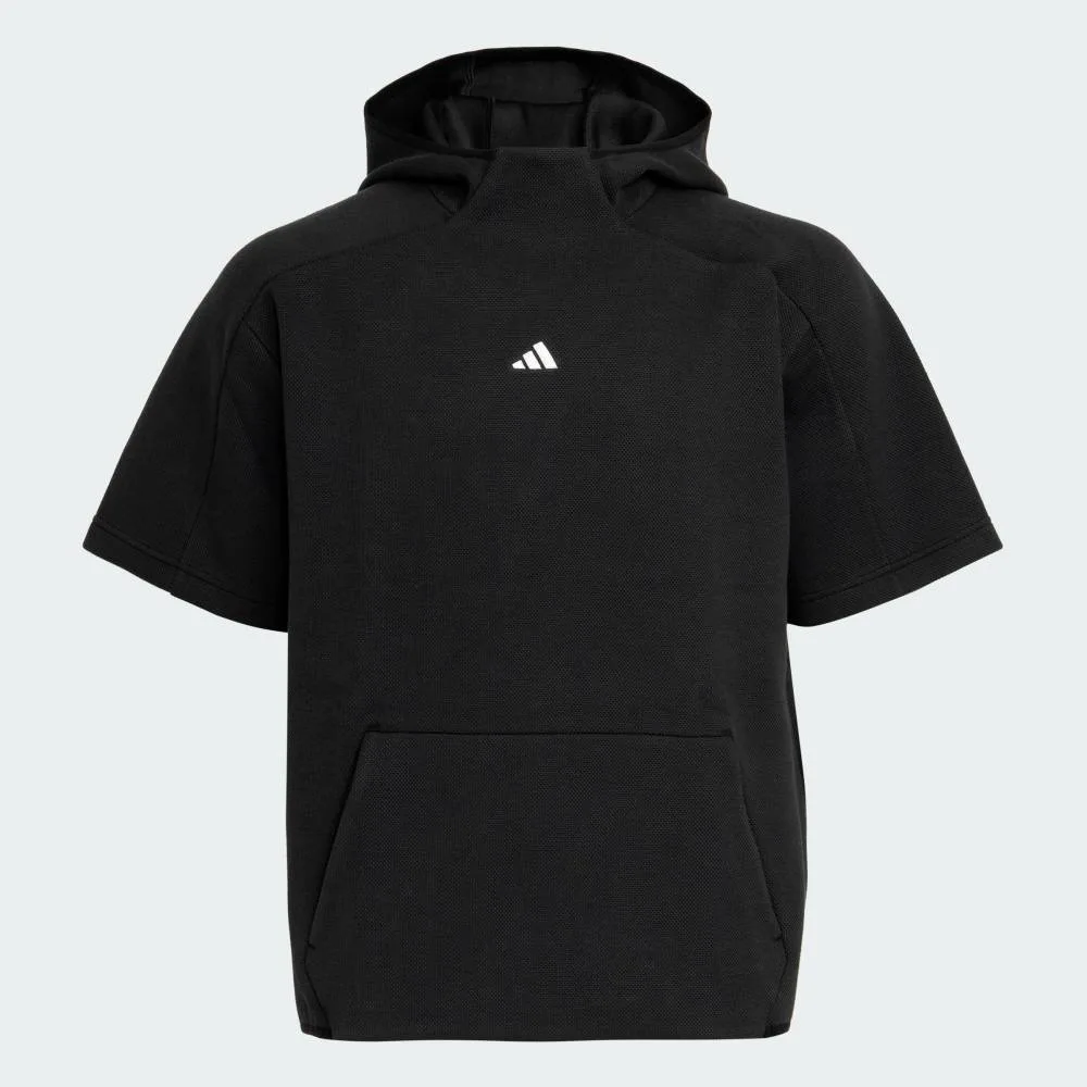 Толстовка с коротким рукавом [для гольфа] Adidas, black — фото 4