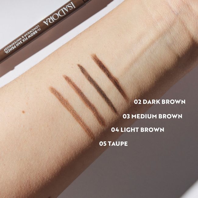 Водостойкий карандаш для бровей Brow Fix 24 часа Isadora, цвет 03, 0,32 гр — фото 4