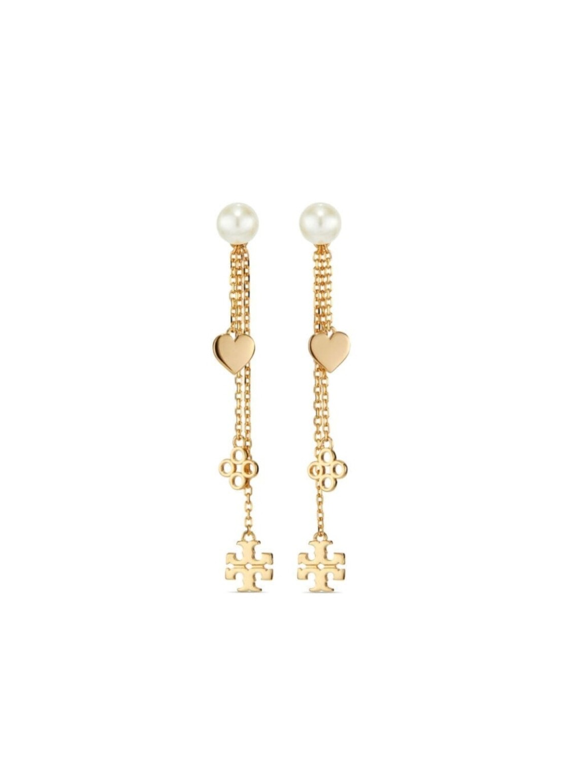 

Серьги-подвески Linear Kira Tory Burch, золотой