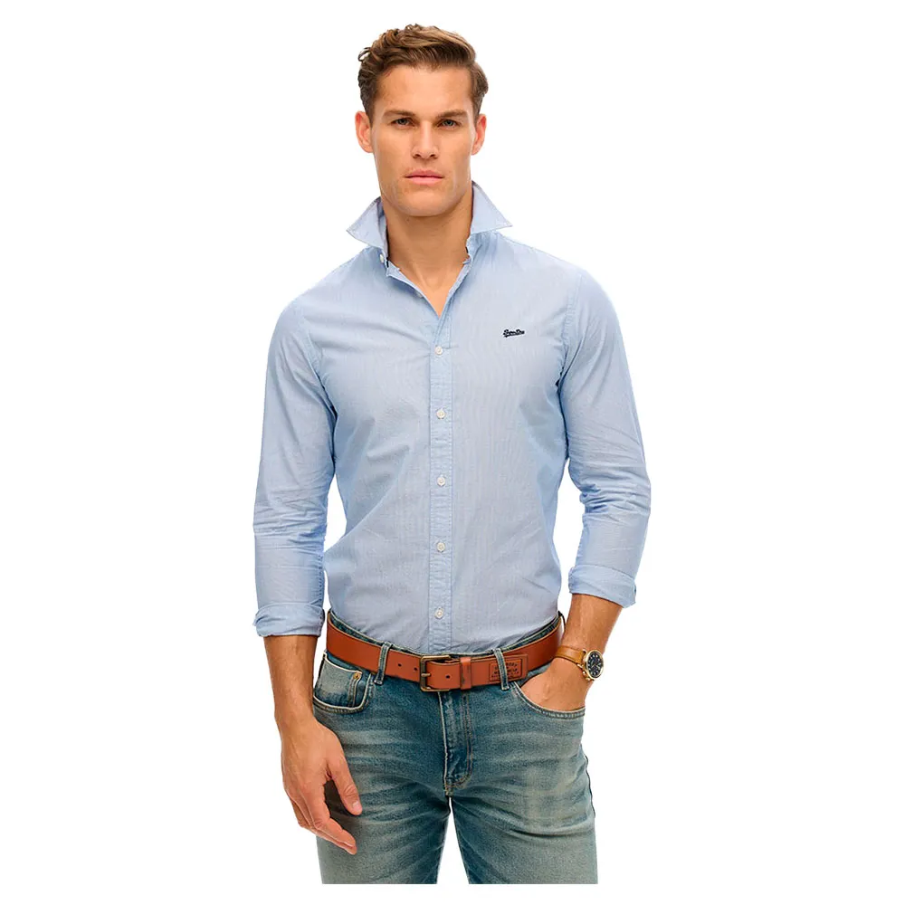 

Рубашка Superdry Essentials Tailored Fit, синий