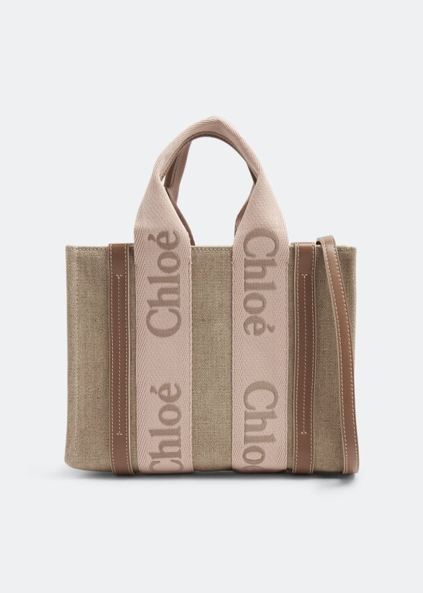 

Сумка-тоут Chloé Woody Small, бежевый