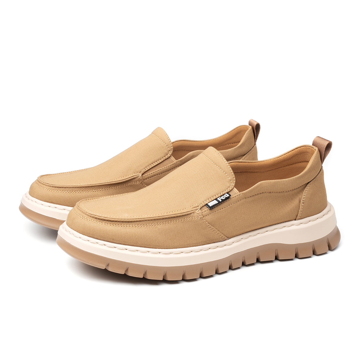 FED Мужские повседневные кроссовки Low Top желтые, цвет Yellow — фото 4
