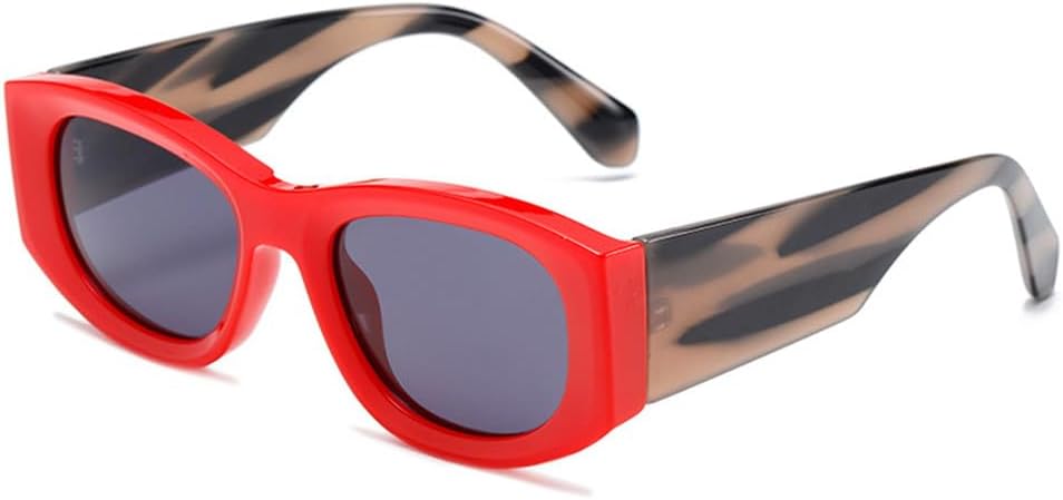 

Солнцезащитные очки с градиентным покрытием для мужчин и женщин, защита от УФ-излучения UV400, в стиле панк, с заклепками, для занятий спортом на открытом воздухе и путешествий UYPTK, Red Grey