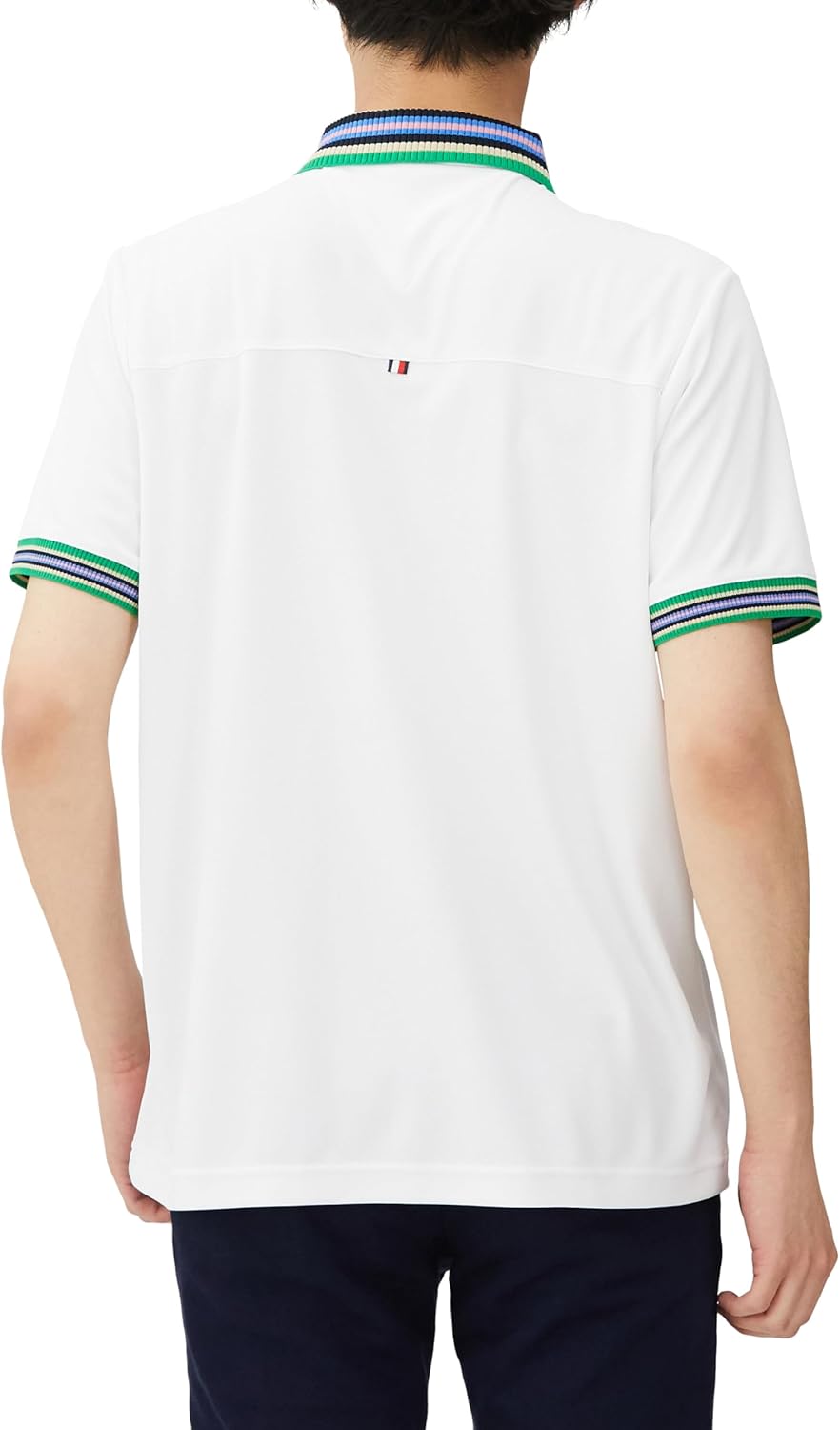 Мужская классическая многослойная поло-рубашка Tommy Hilfiger для гольфа с коротким рукавом Tommy Hilfiger Golf, белый — фото 2