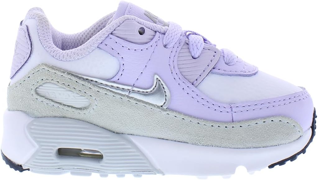 Кроссовки Nike Air Max 90 LTR для мальчиков, белый/фиолетовый — фото 2