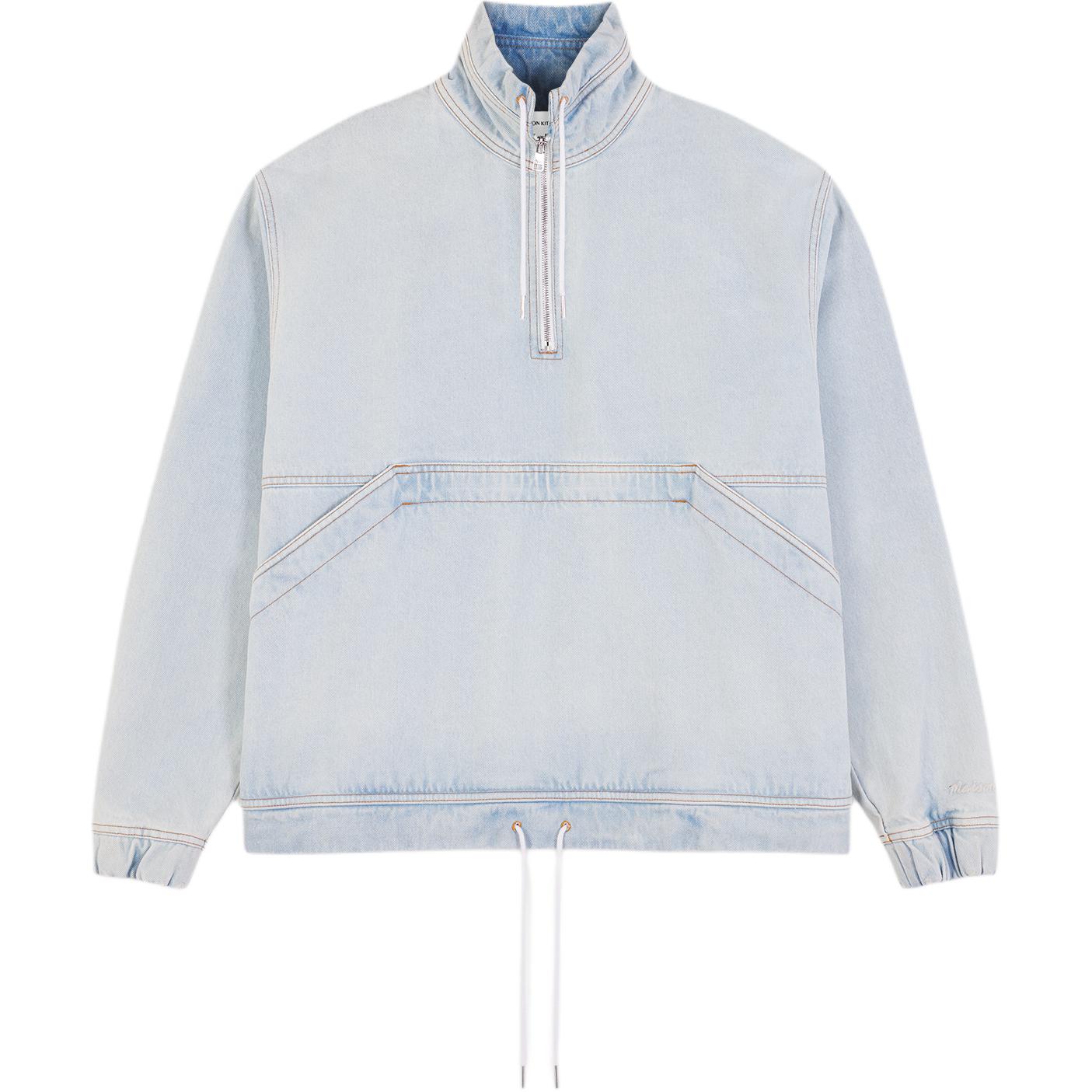 

Maison Kitsune Джинсовая куртка с логотипом, Bleached Indigo