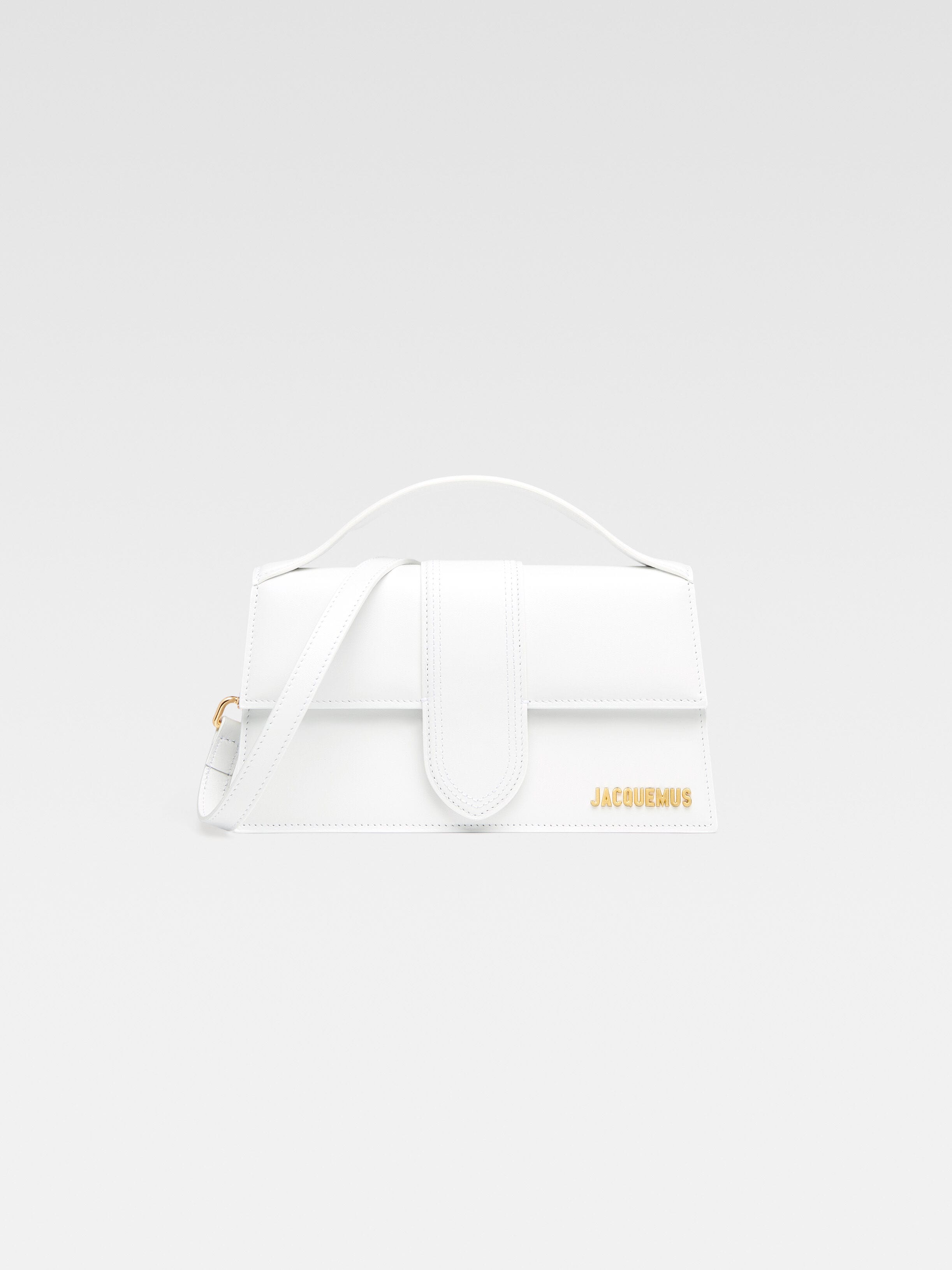 

Сумка с регулируемым ремнем через плечо JACQUEMUS The large Bambino, белый