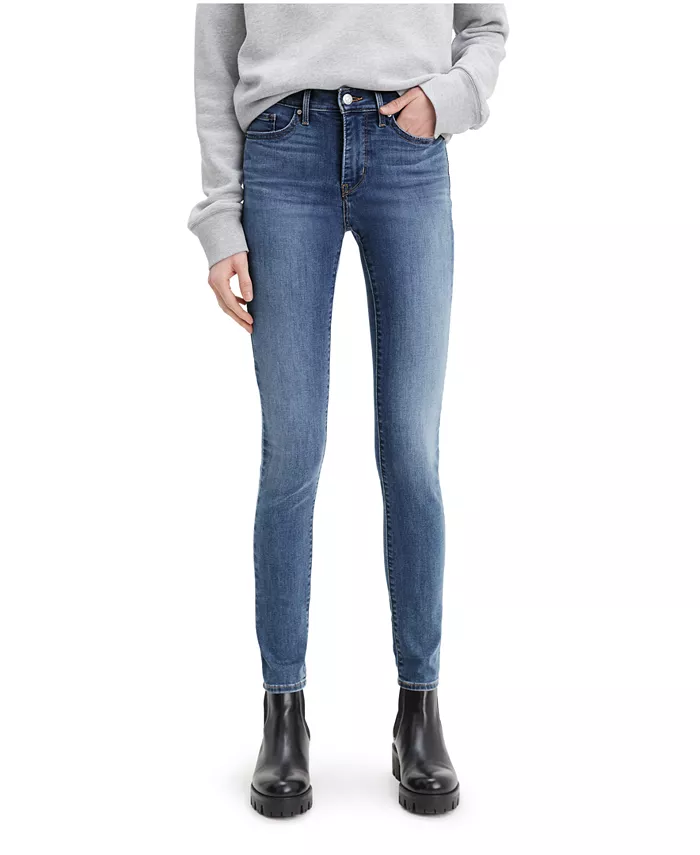 

Женские скинни джинсы 311 с эффектом коррекции фигуры, укороченные Levi's, синий
