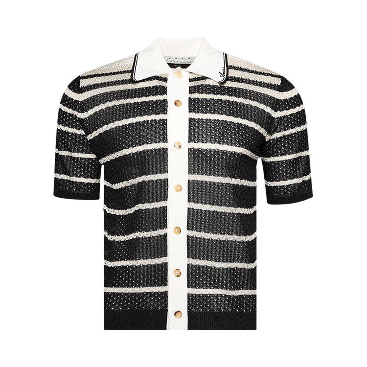 

Рубашка Amiri Striped Button Down Shirt, Black