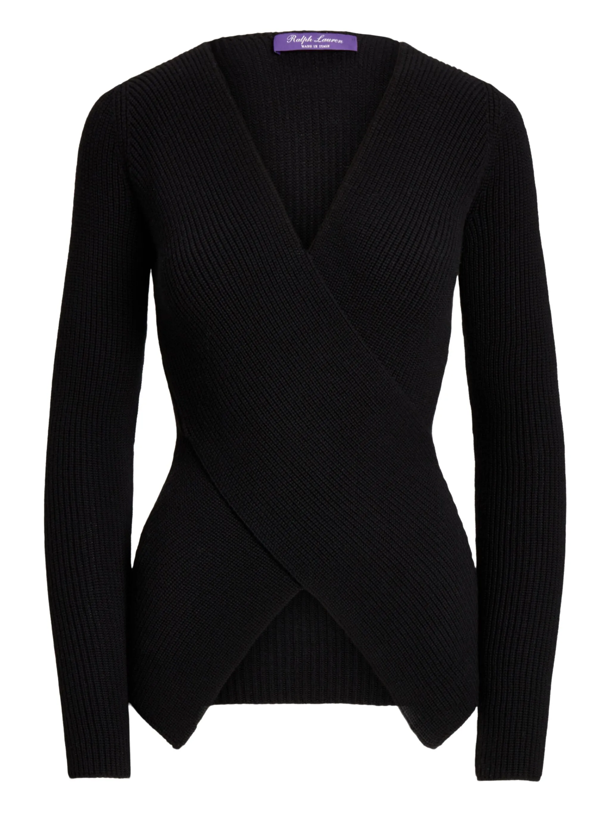 

Топ с V-образным вырезом Ralph Lauren Collection, черный