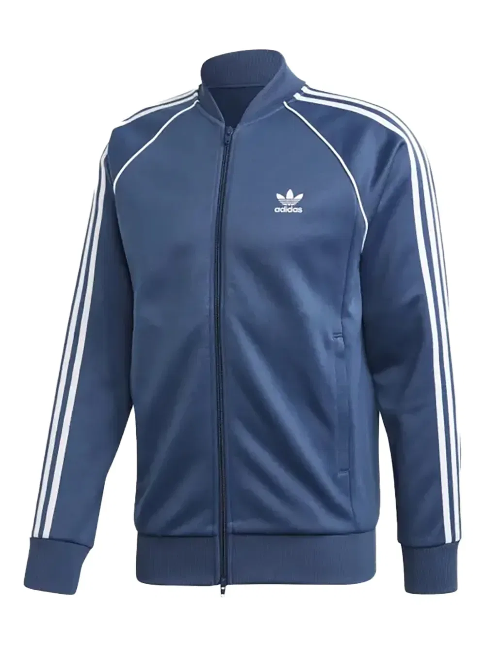 Спортивная куртка Superstar с тремя полосками Adidas, синий