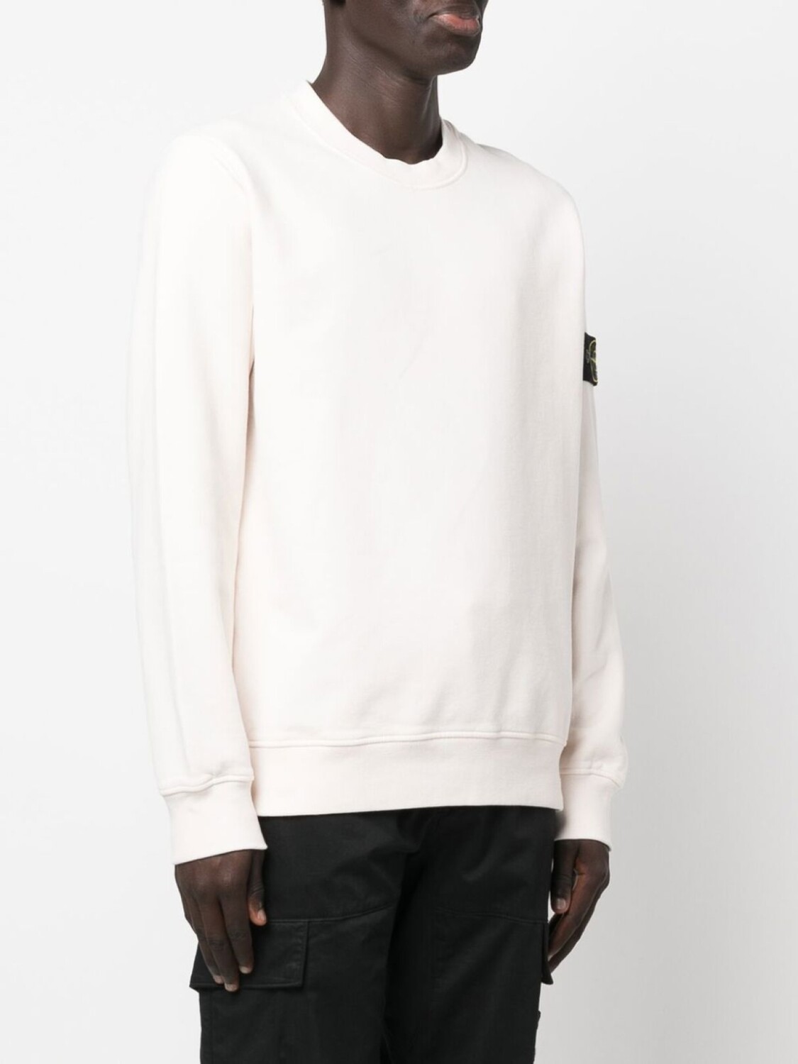Stone Island толстовка с нашивкой Compass, нейтральный цвет — фото 3