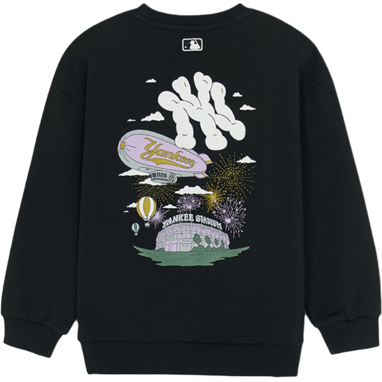 Свитшот New York Yankees SS25 для детей 3-7 лет MLB KIDS, черный — фото 2
