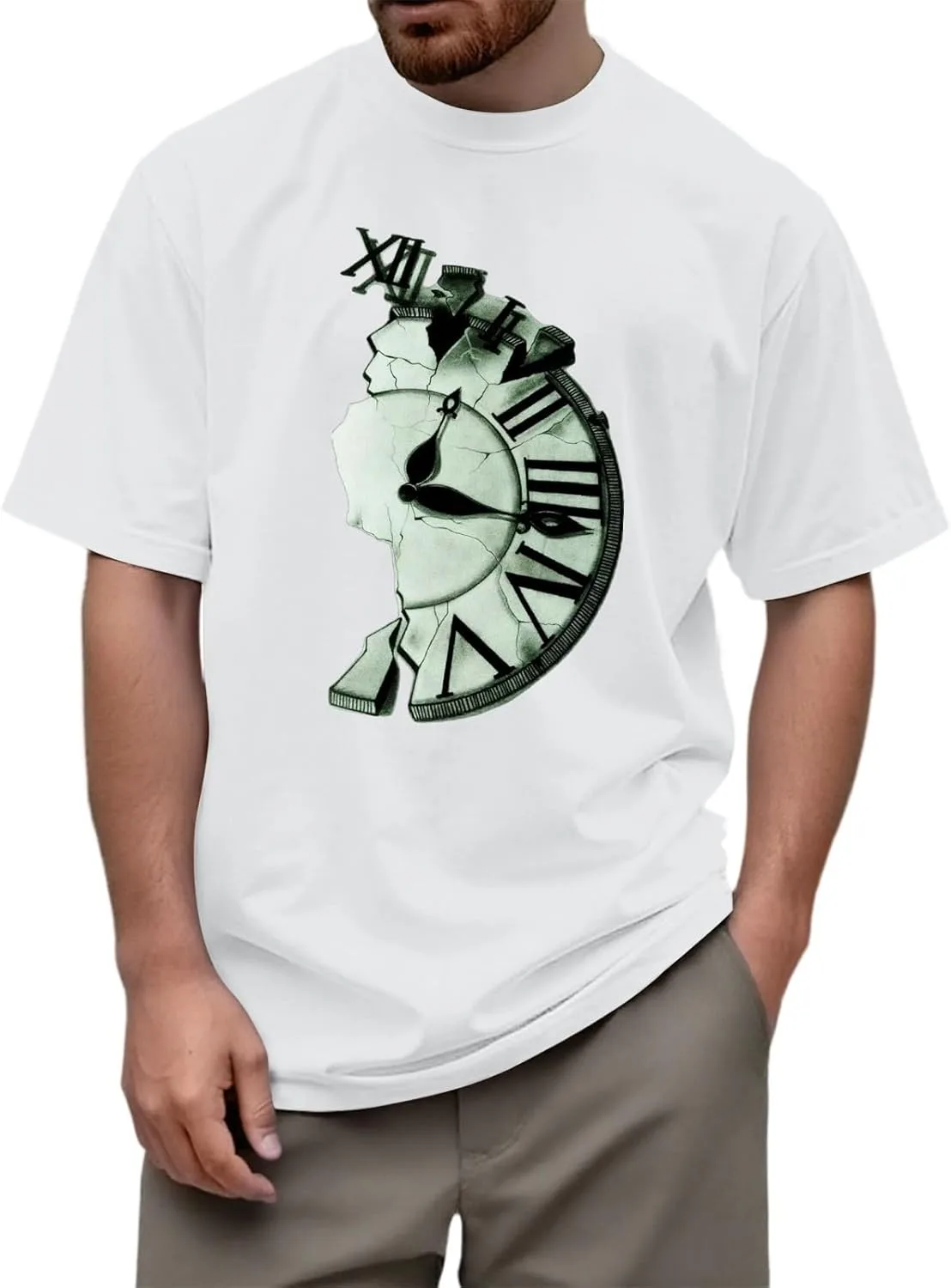 

Футболка FQZWONG с принтом, свободный крой