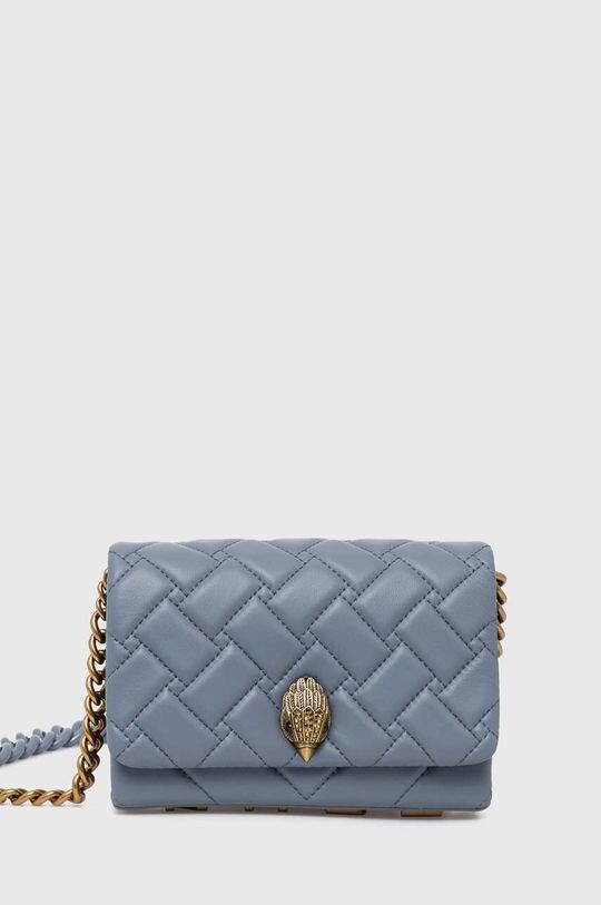 

Кожаная сумка MINI KENSINGTON KURT Kurt Geiger London, серый
