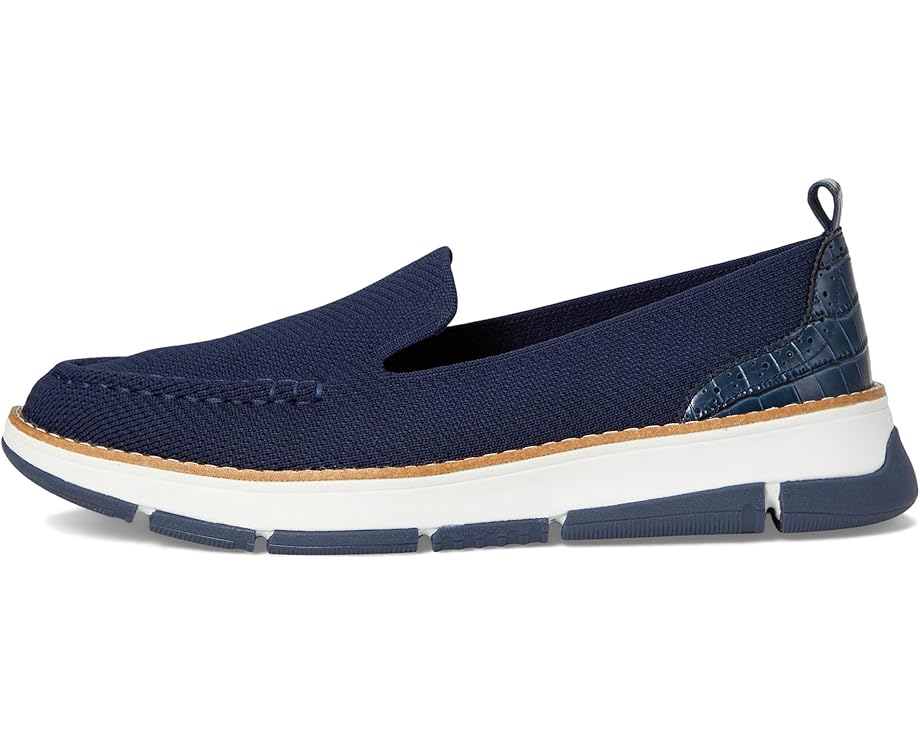 Лоферы Cole Haan Zerogrand Revel Stitchlite Venetians, цвет Navy Knit/Croc Print — фото 4