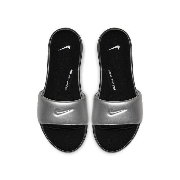 Тапочки ultra comfort3 slide slide black/silver Nike, черный — фото 3