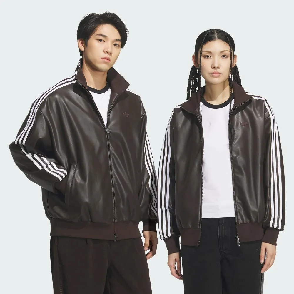 Спортивная куртка из искусственной кожи 3S Adidas, brown