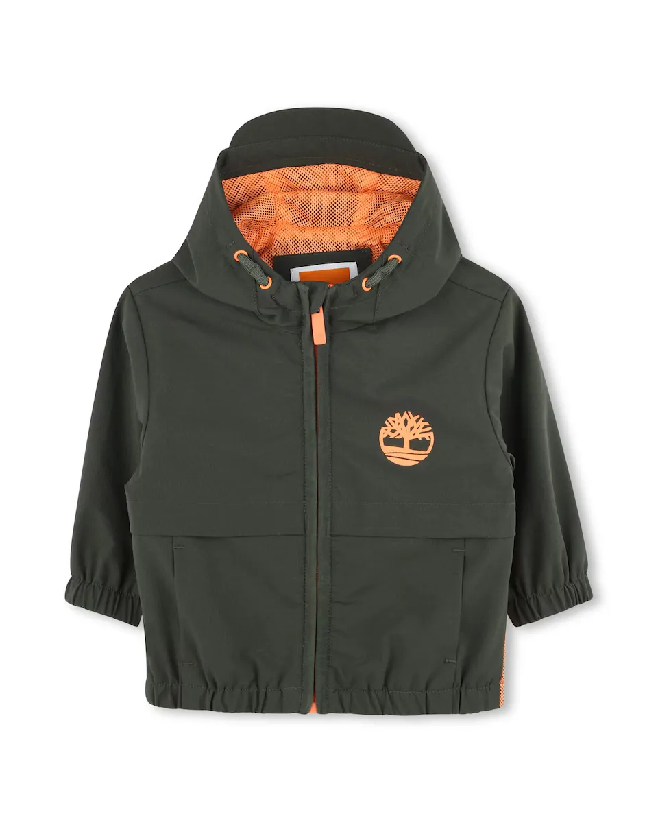 

Зеленый плащ с длинными рукавами для мальчика Timberland