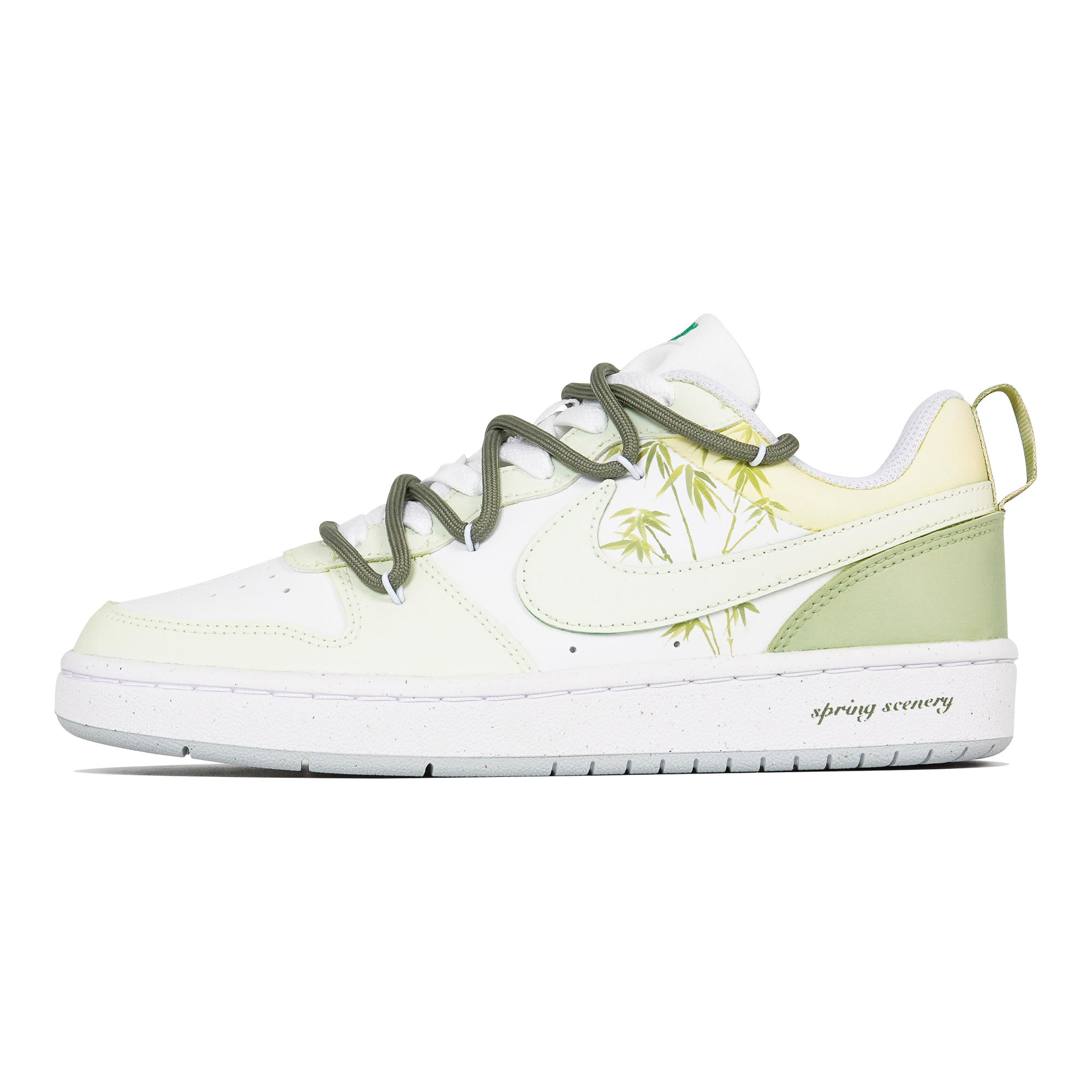 

Кроссовки Nike Court Borough Skateboard Shoes Women's Low-Top White, Зеленый, Кроссовки Nike Court Borough Skateboard Shoes Women's Low-Top White