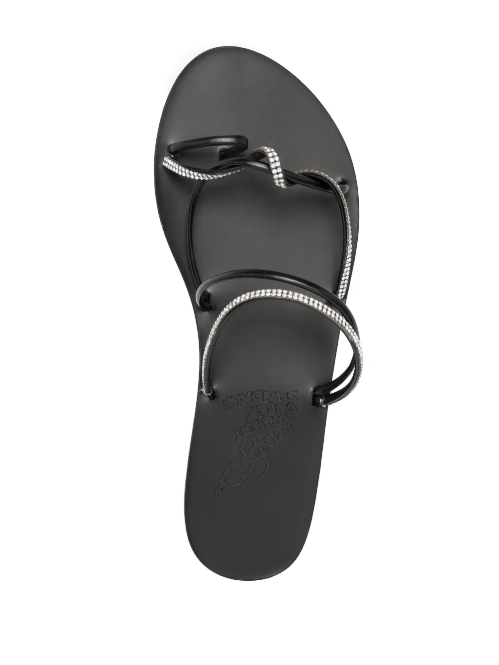 Шлепанцы Fantasia с кристаллами Ancient Greek Sandals, черный — фото 4