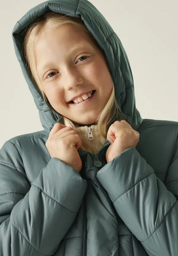 Куртка Embrie longline water repellent padded jacket quilted jackets winter coat Regatta, зелёный — фото 4