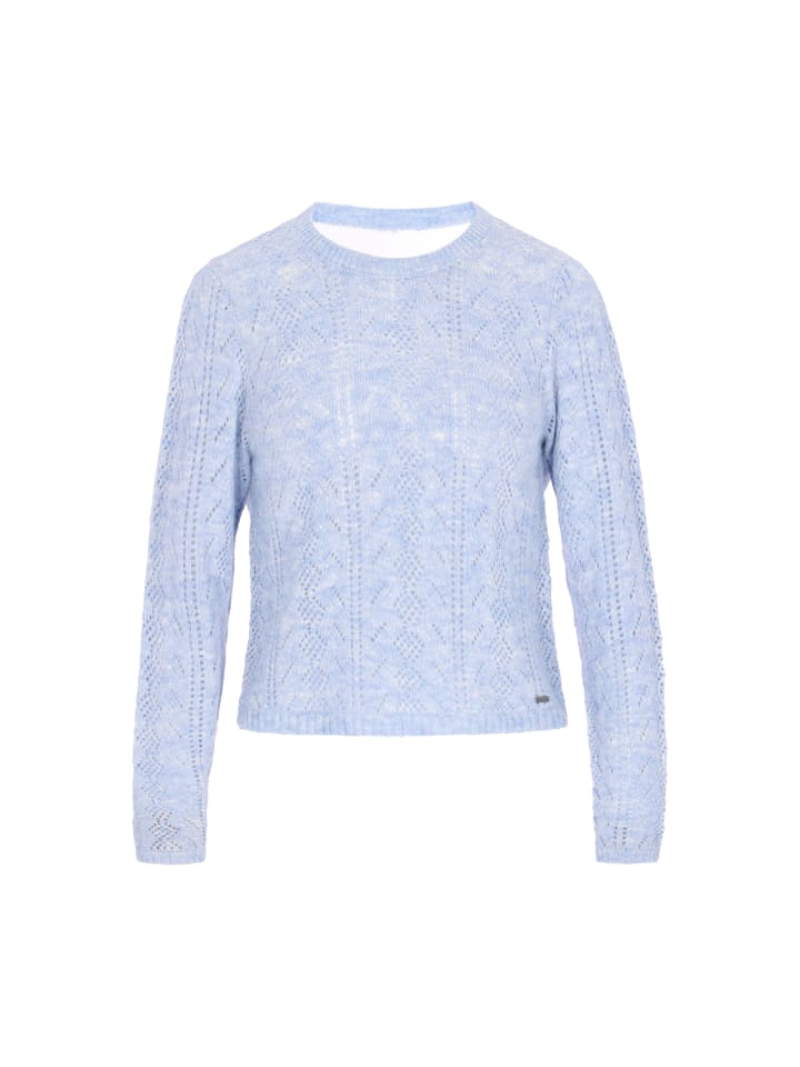 

DreiMaster Женский свитер светло-голубого меланжа