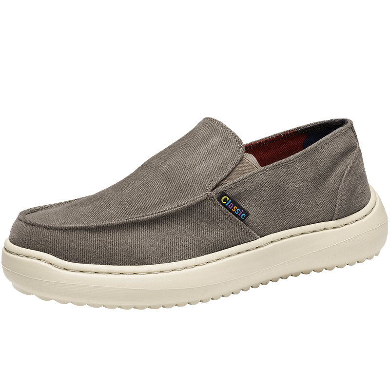 

BOLE Мужские низкие кеды из холста бежевые, цвет Beige