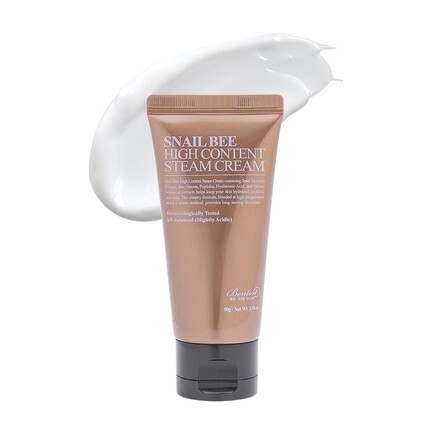 

Benton Snail Bee High Content Steam Cream Увлажняющий крем с муцином улитки с пчелиным ядом и ниацинамидом Корейские средства по уходу за кожей для сухой и чувствительной кожи Увлажняющее средство для лица для женщин 1,76 унции