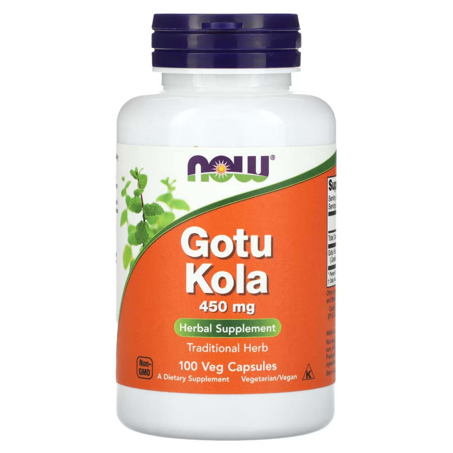 

Готу кола NOW Foods 450 мг, 100 капсул