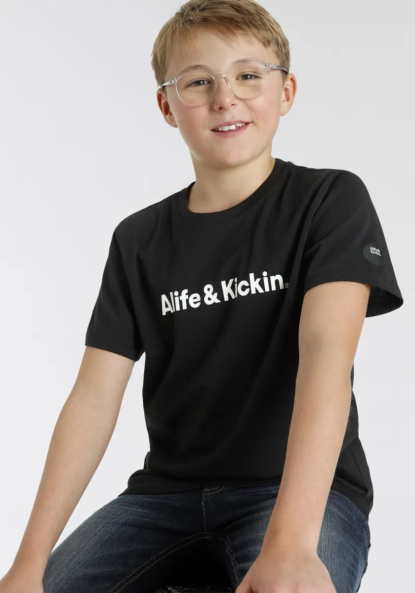 

Футболка Alife & Kickin "Принт логотипа", черный