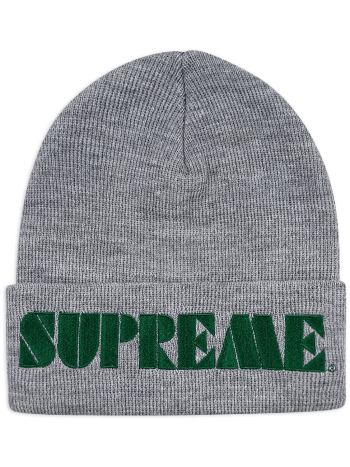 

Трафаретная шапка-бини Supreme, серый