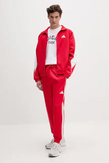 Олимпийка на молнии Stadium Adidas, красный — фото 2
