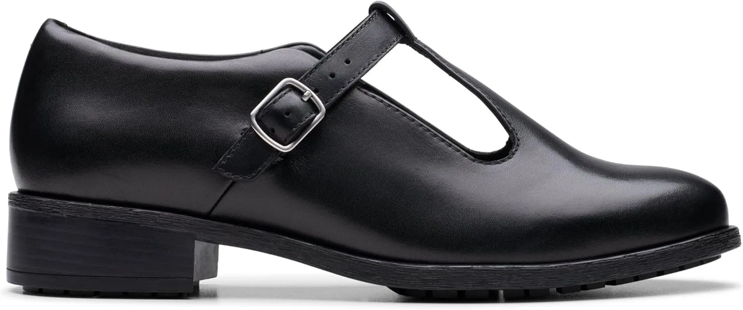 Черные кожаные туфли Clarks Havisham Bar