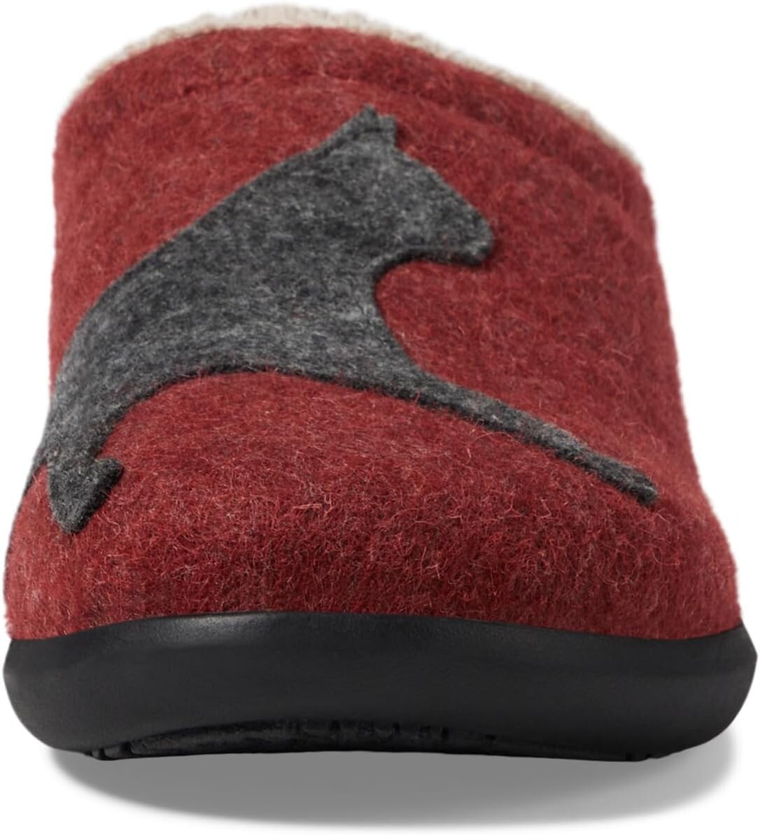 Тапочки Daybreak Scuffs Motif L.L.Bean, цвет Deepest Red/Charcoal Cat — фото 2