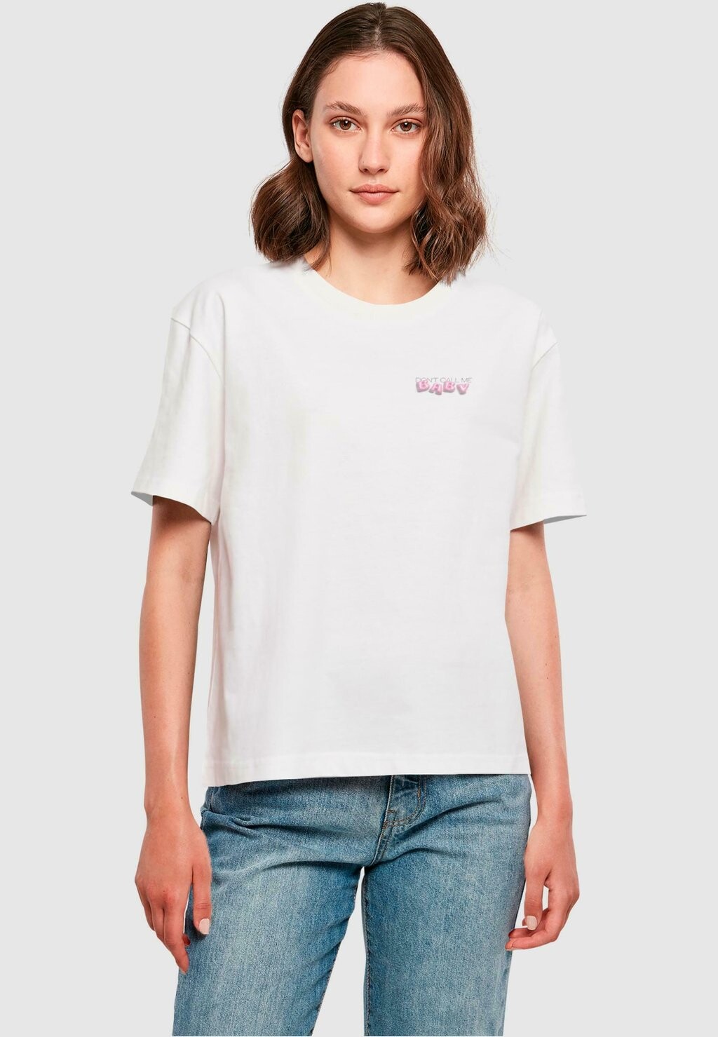 

Футболка с принтом DONT CALL ME Mister Tee, белый